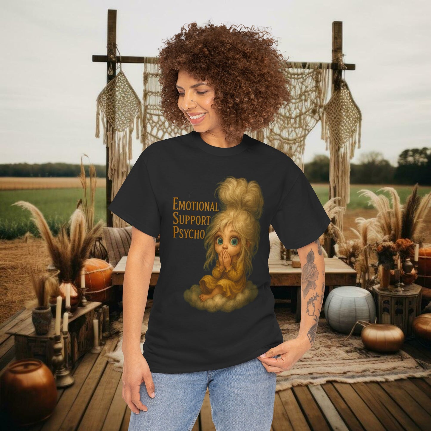 Unisex Cotton Tee - ESA Tee in PrairieSpirits Designer Collection