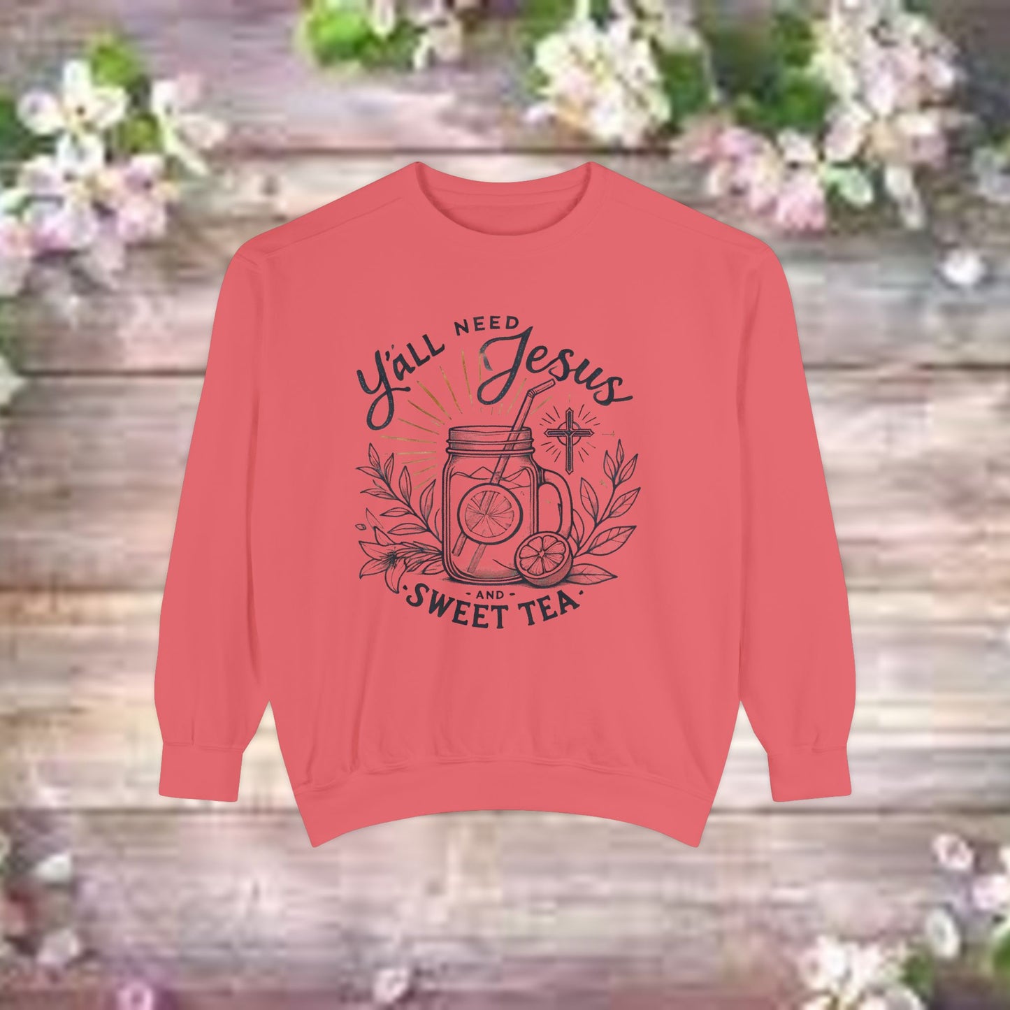 Designer Garment-Dyed Sweatshirt - PrairieSpirits Collection