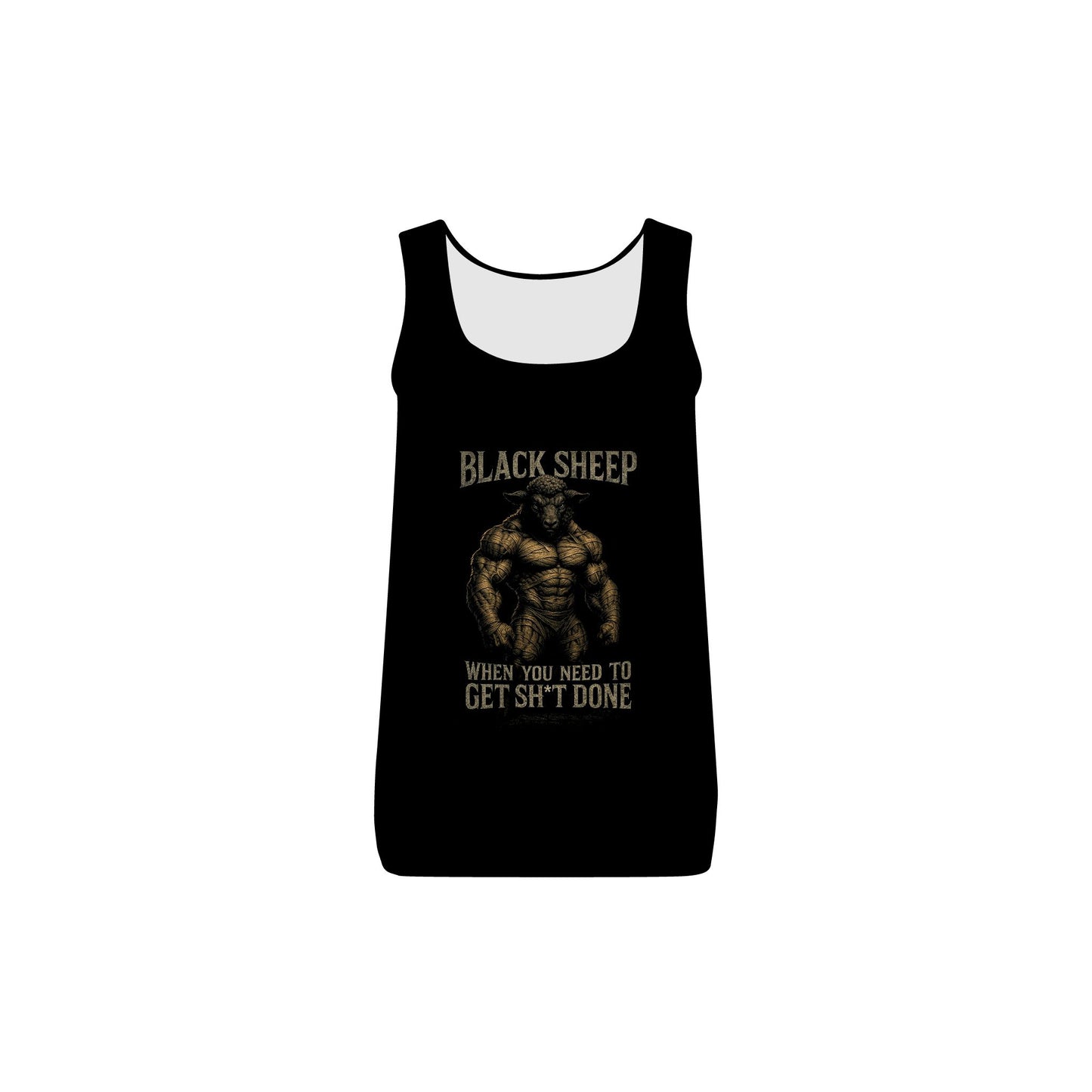Empowering Black Sheep Women's Baby Rib Tank - Get Sh*t Done
