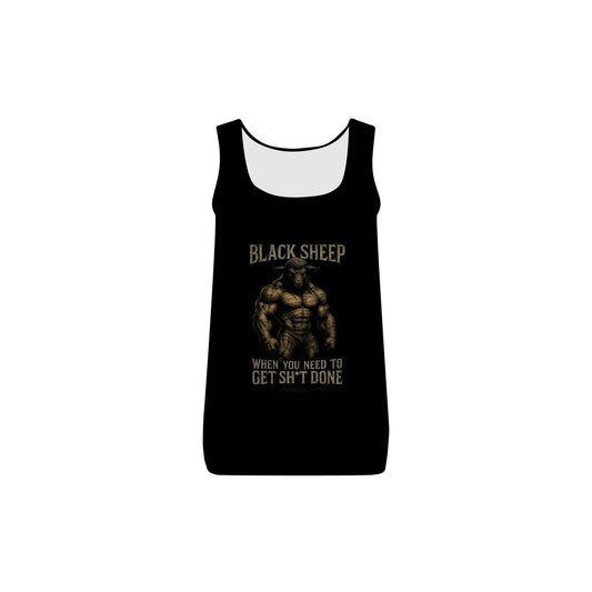 Empowering Black Sheep Women's Baby Rib Tank - Get Sh*t Done