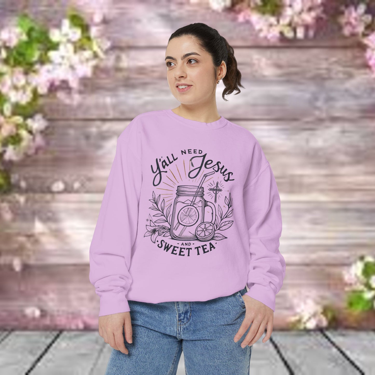 Designer Garment-Dyed Sweatshirt - PrairieSpirits Collection