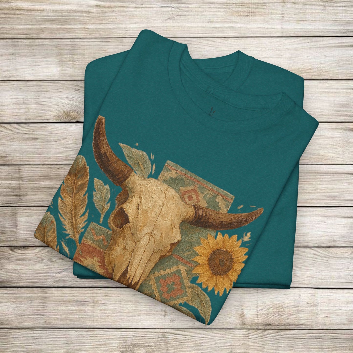 Boho Floral Tee - Unisex Heavy Cotton