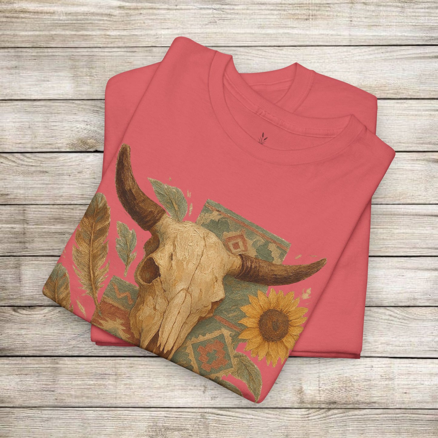 Boho Floral Tee - Unisex Heavy Cotton