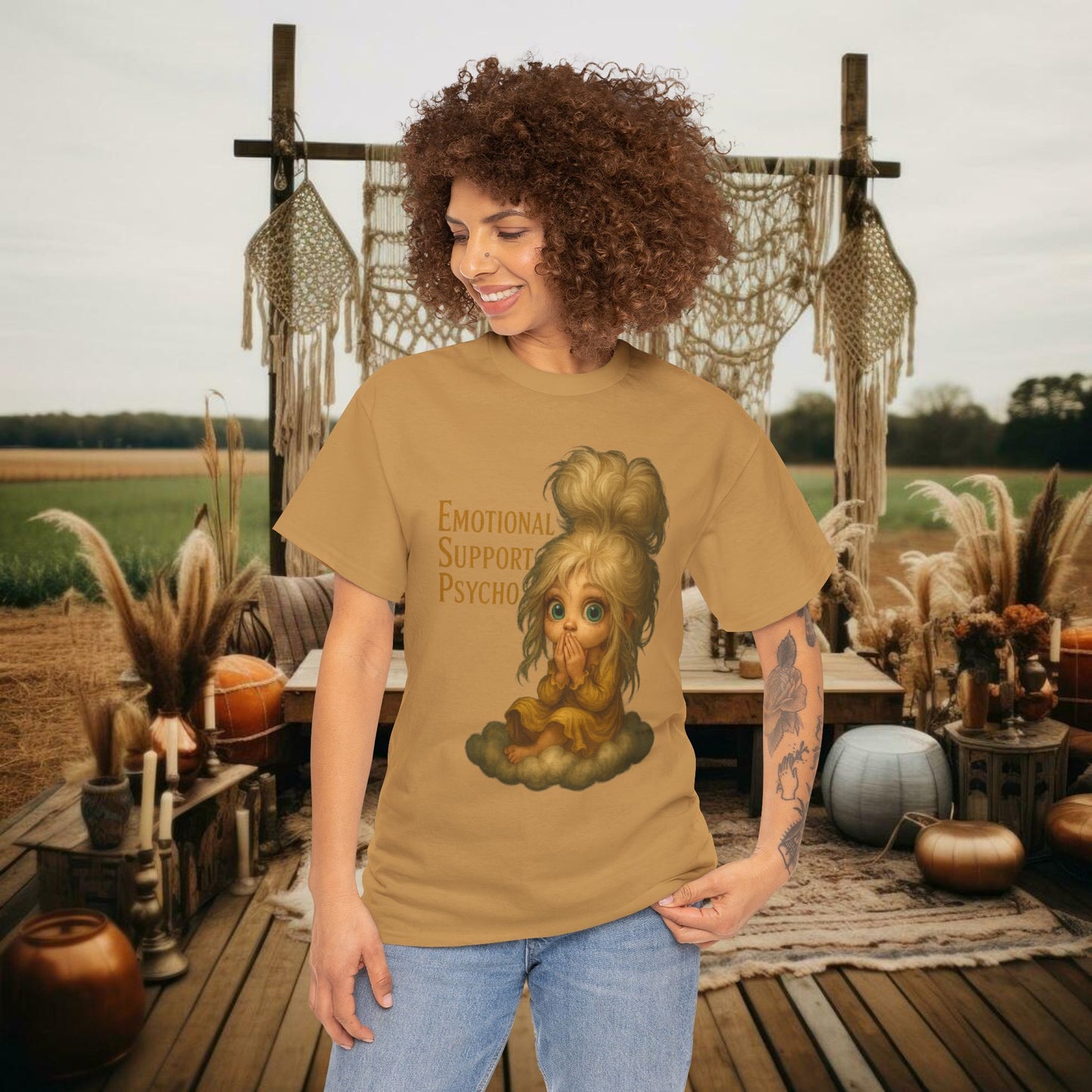 Unisex Cotton Tee - ESA Tee in PrairieSpirits Designer Collection