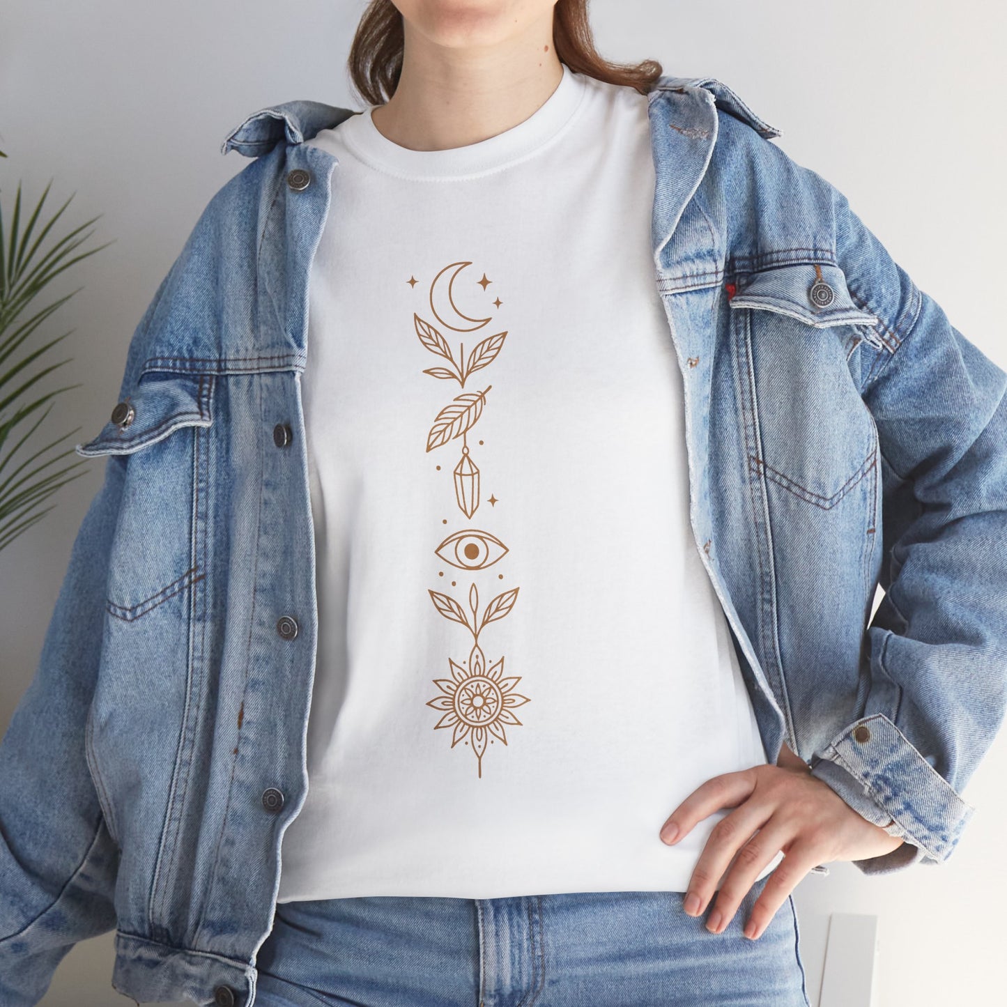 Boho Tee -Celestial Totem Alignment Design