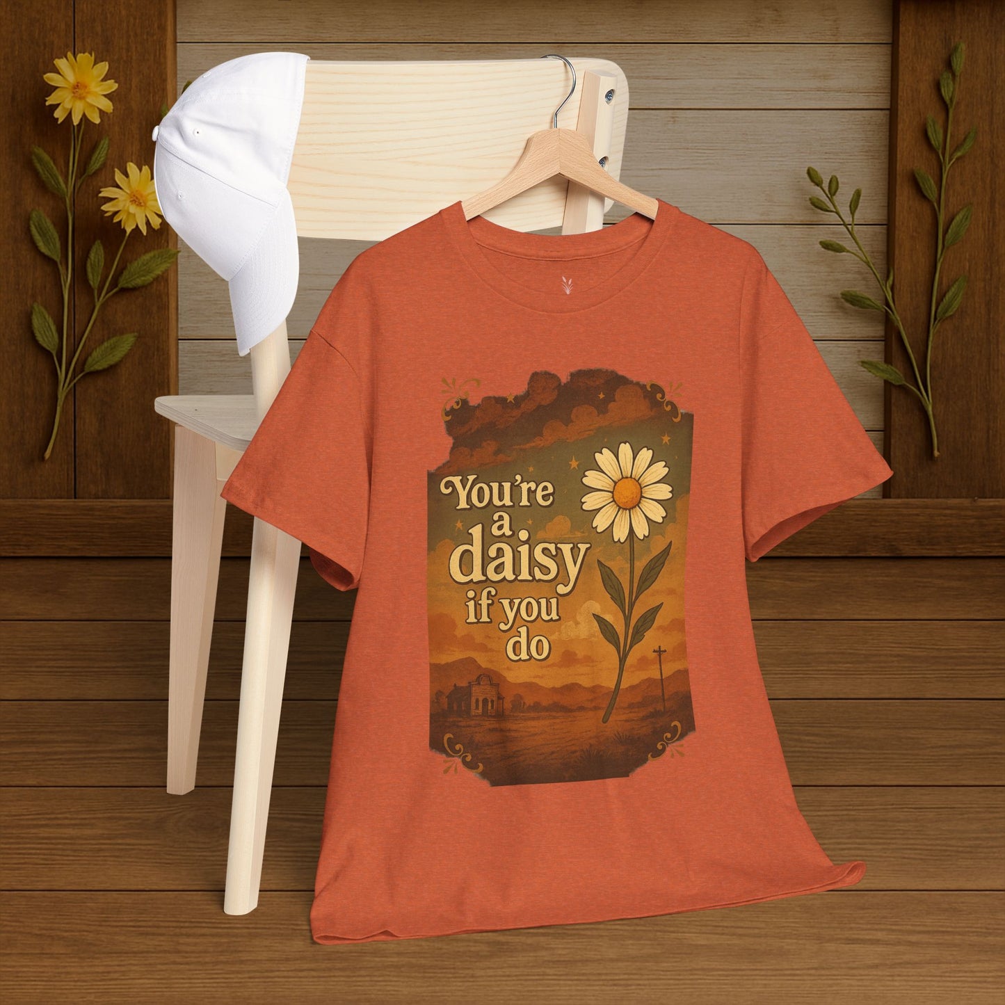 Vintage Daisy Unisex Tee - PrairieSpirits Designers Collection