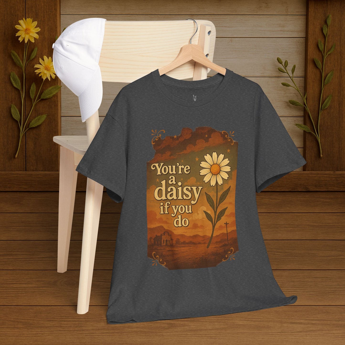 Vintage Daisy Unisex Tee - PrairieSpirits Designers Collection