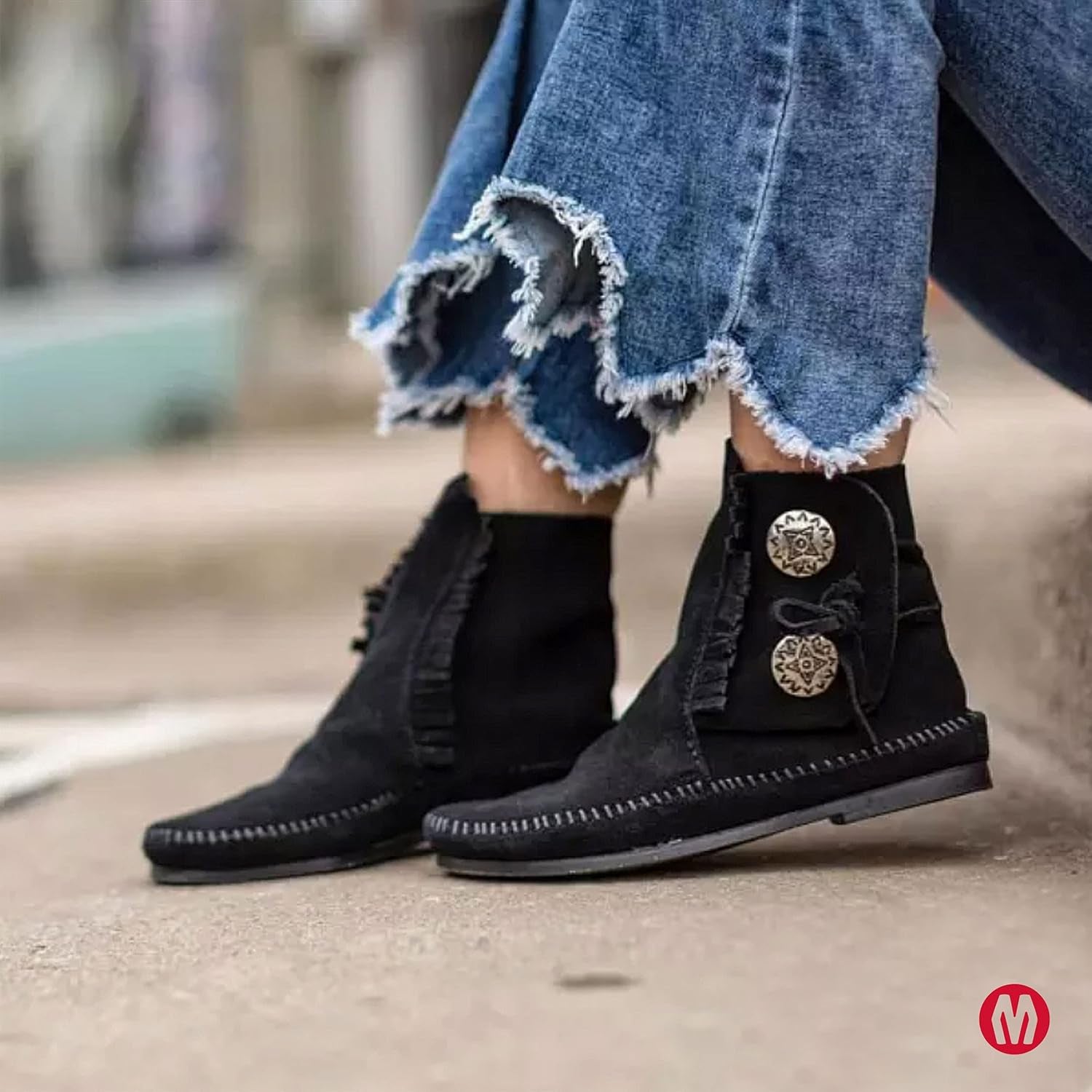 Women'S 2 Button Hardsole Boot