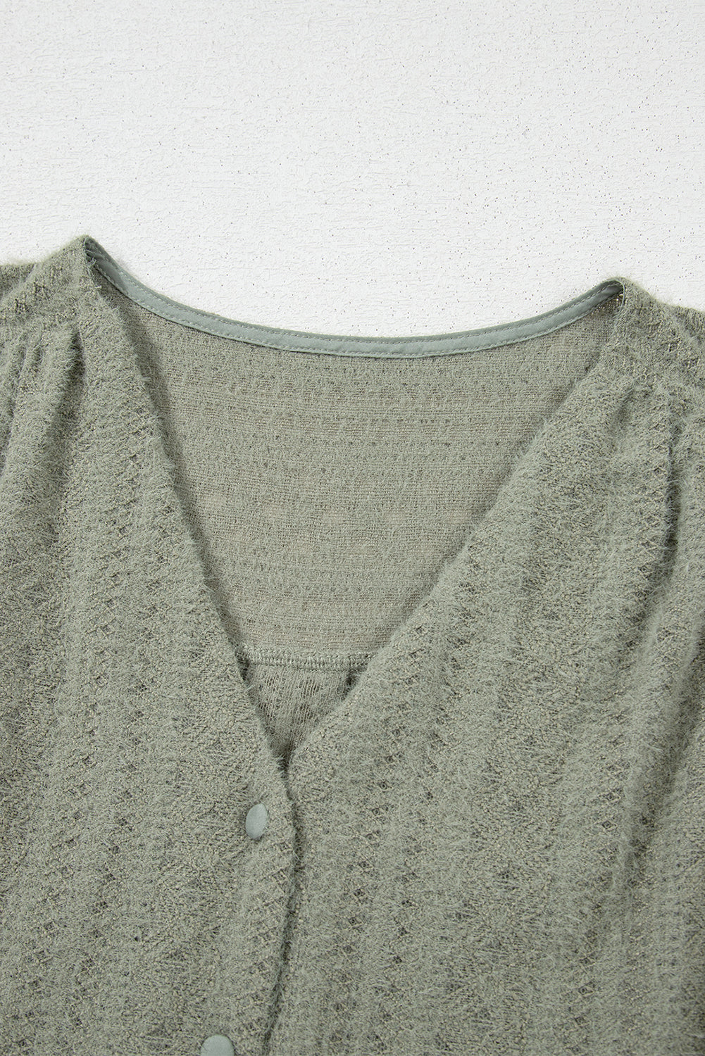 Laurel Green Flutter Sleeve V Neck Shirt