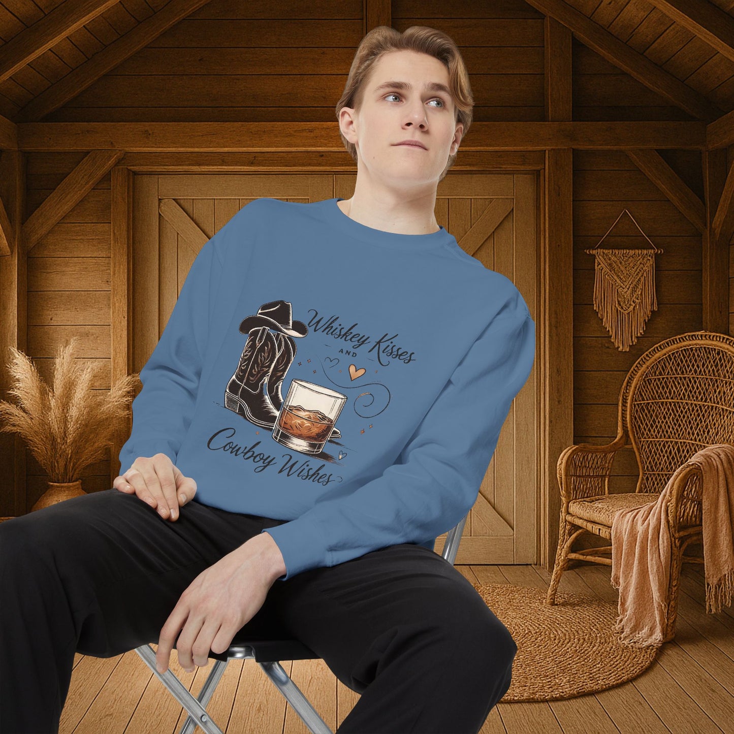 Whiskey Kisses-Sweatshirt