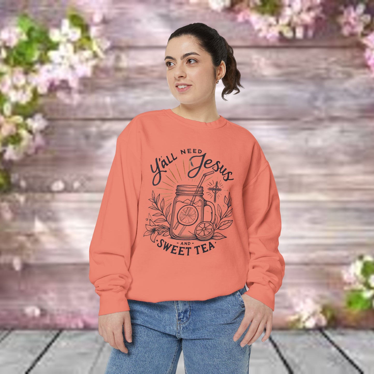 Designer Garment-Dyed Sweatshirt - PrairieSpirits Collection