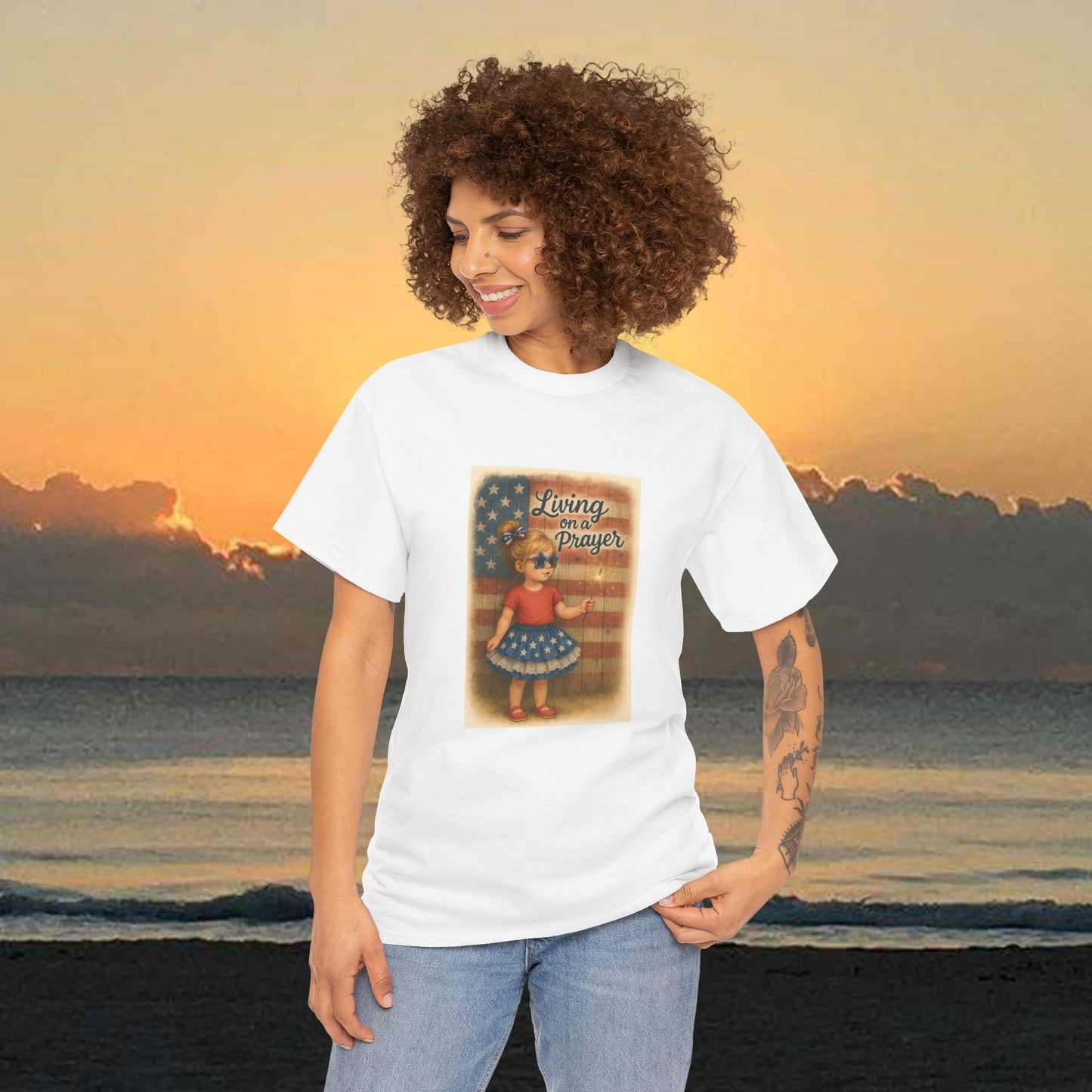 Graphic Tee - Living On A Prayer - PrairieSpirits Designers Collection
