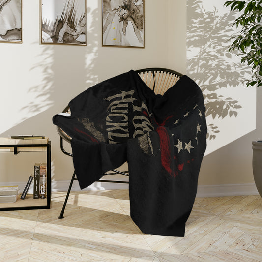 I'm Your Huckleberry Velveteen Microfiber Blanket – Cozy Americana Decor