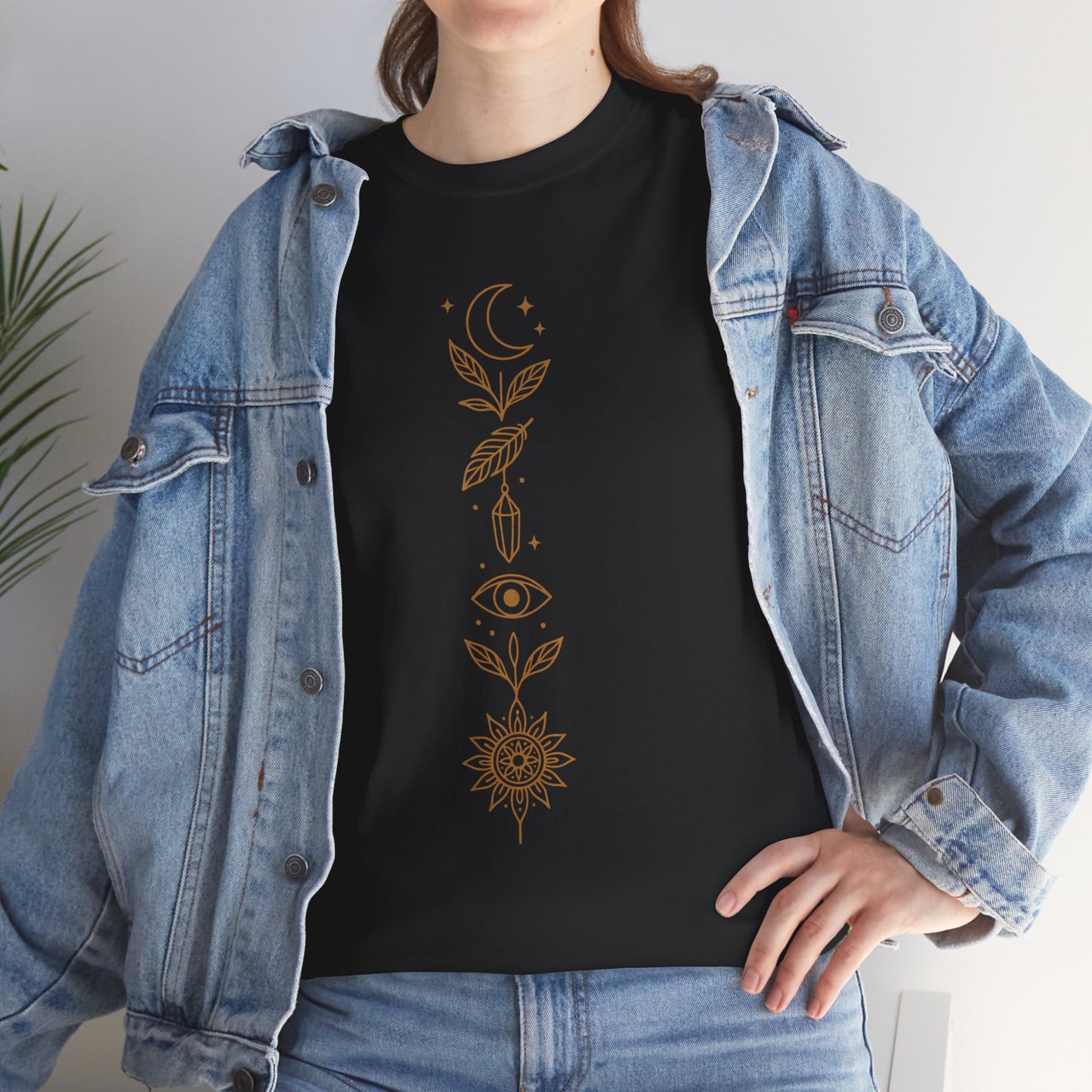 Boho Tee -Celestial Totem Alignment Design