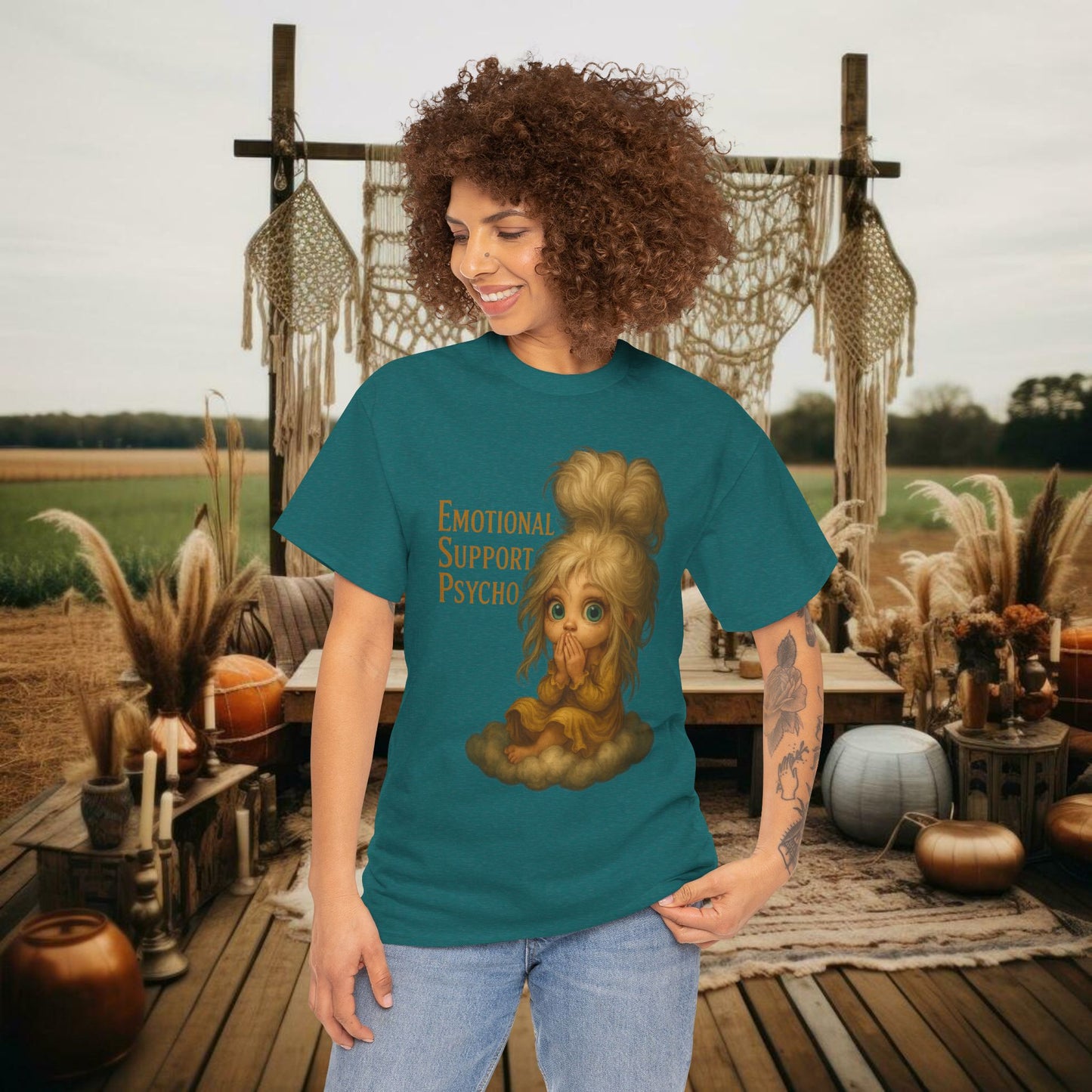 Unisex Cotton Tee - ESA Tee in PrairieSpirits Designer Collection