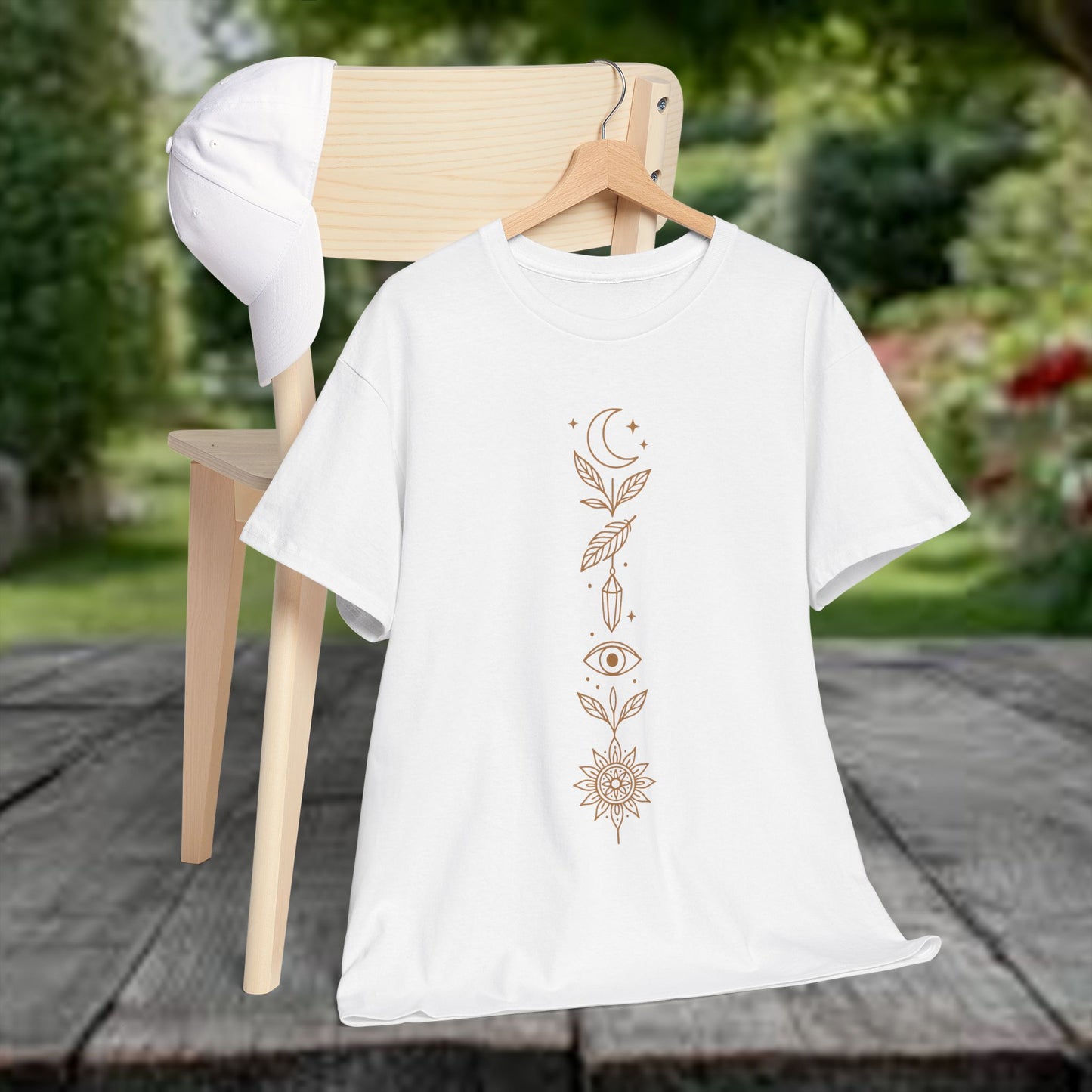 Boho Tee -Celestial Totem Alignment Design