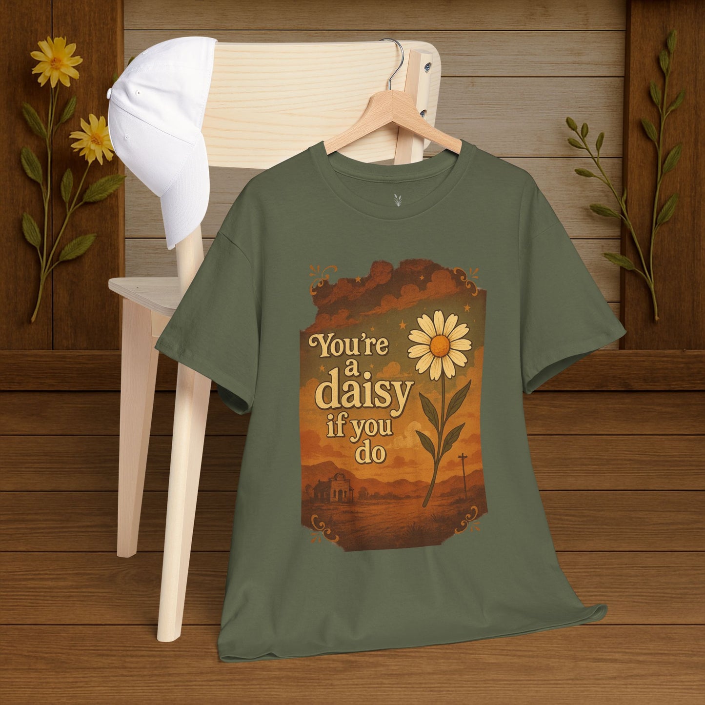Vintage Daisy Unisex Tee - PrairieSpirits Designers Collection
