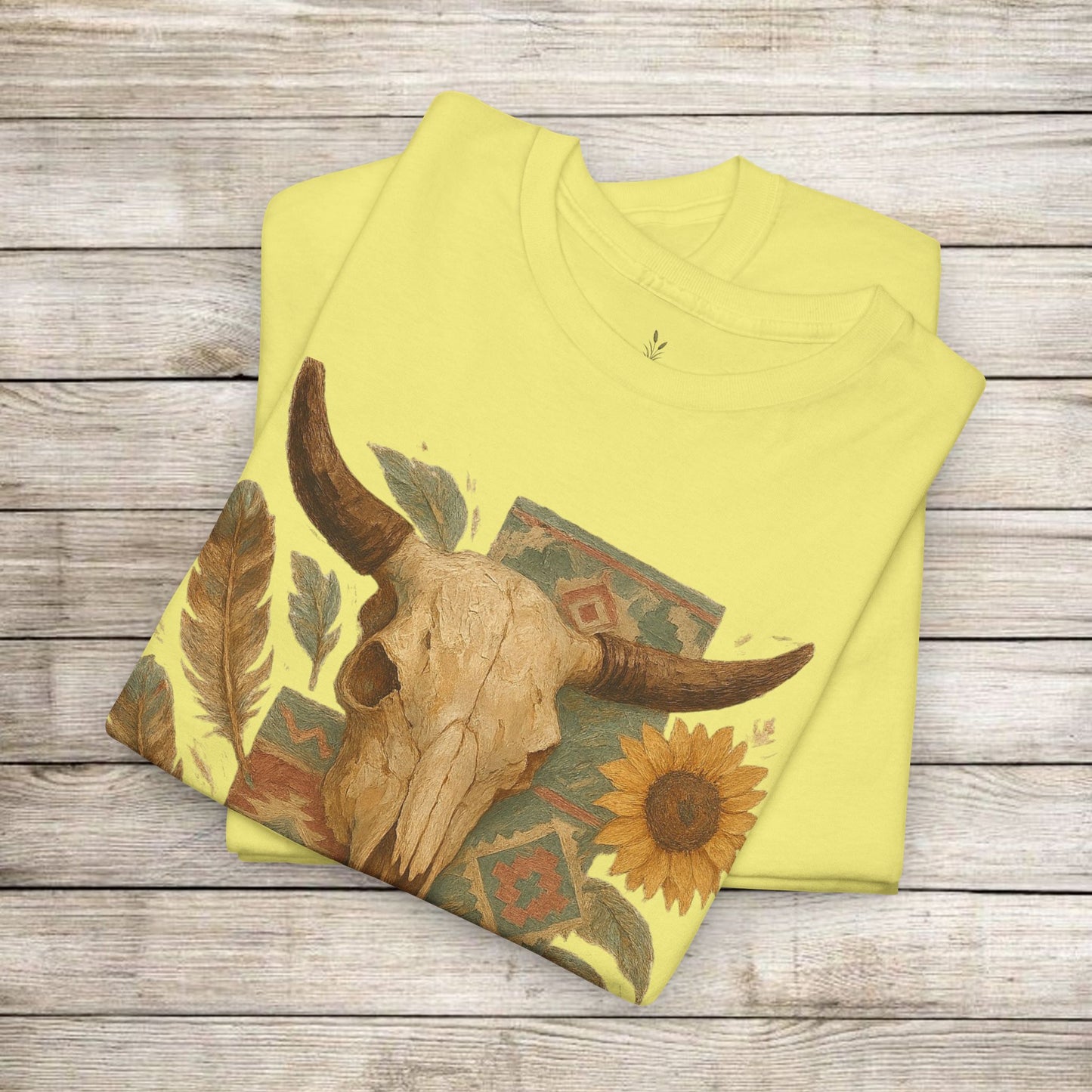 Boho Floral Tee - Unisex Heavy Cotton