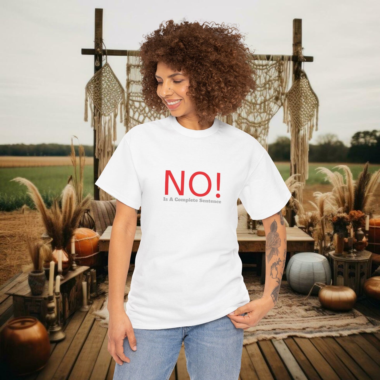 No! Tee - PrairieSpirits Designer Collection