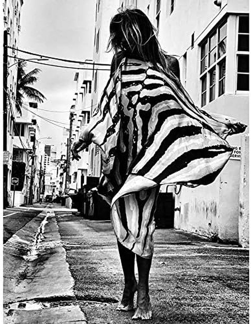 Women'S Casual Boho Maxi Dress Sexy Sundress Beach Cover up Dress Loose Kaftan off Shoulder