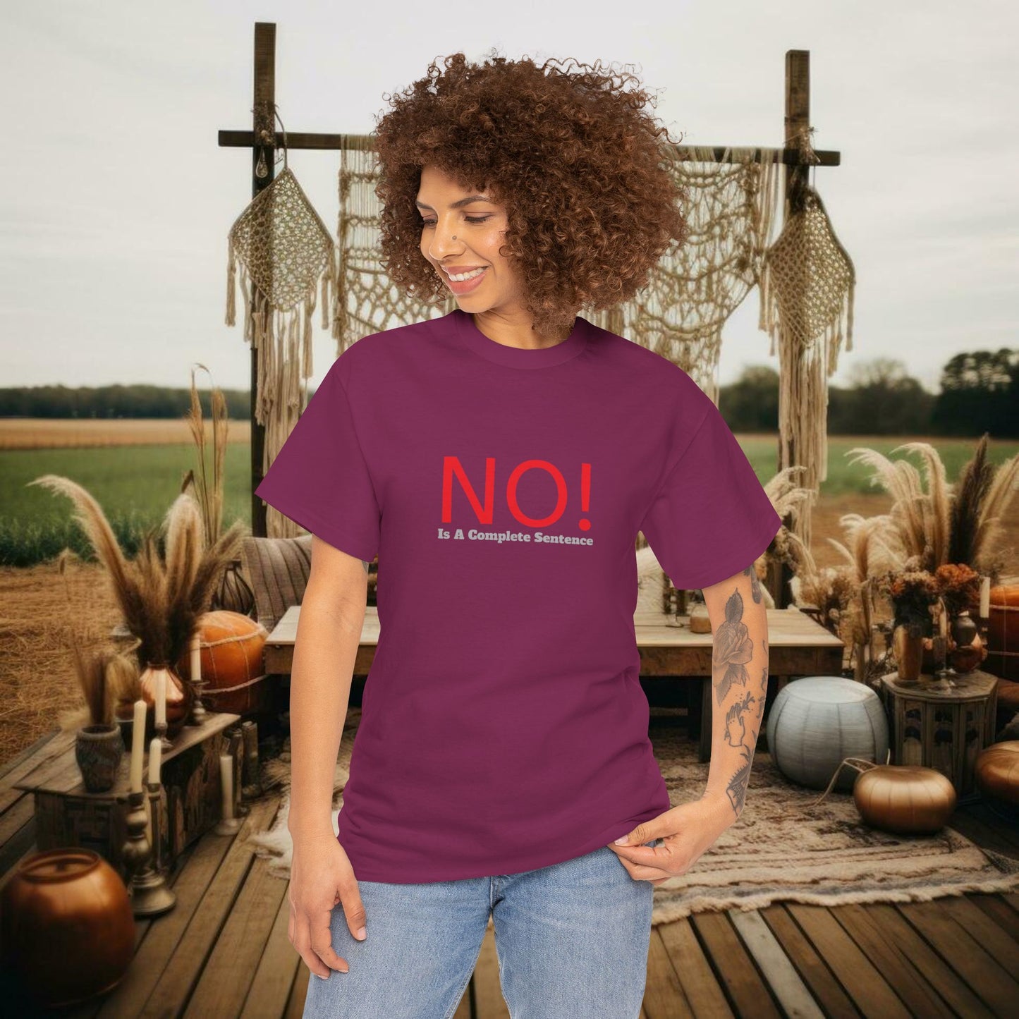 No! Tee - PrairieSpirits Designer Collection
