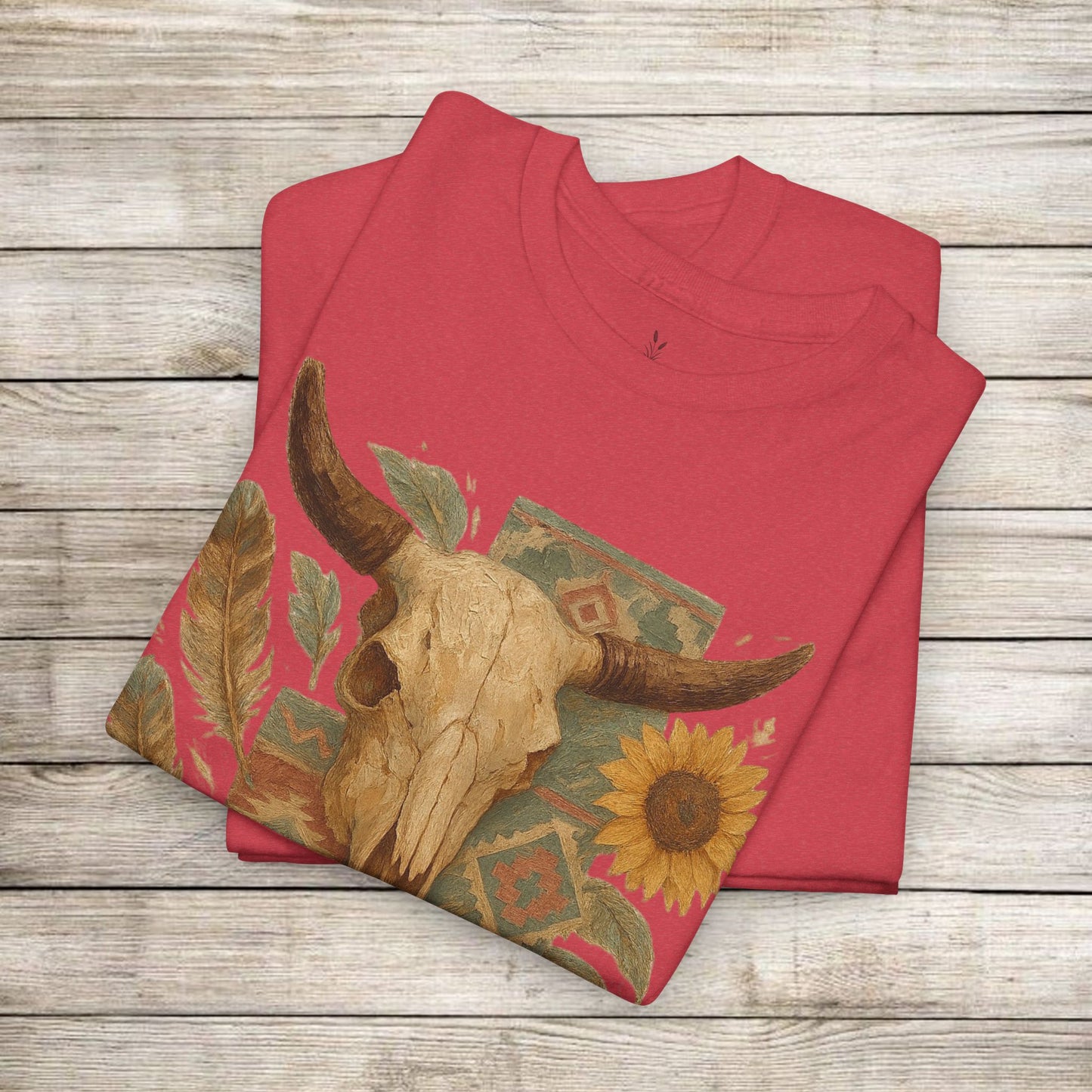 Boho Floral Tee - Unisex Heavy Cotton