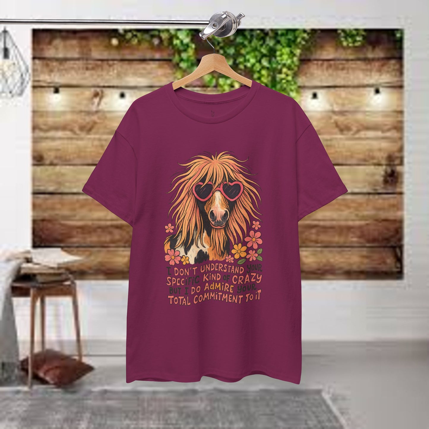 Cotton Tee - PrairieSpirits Designer Collection, Specific Kinda Crazy Print