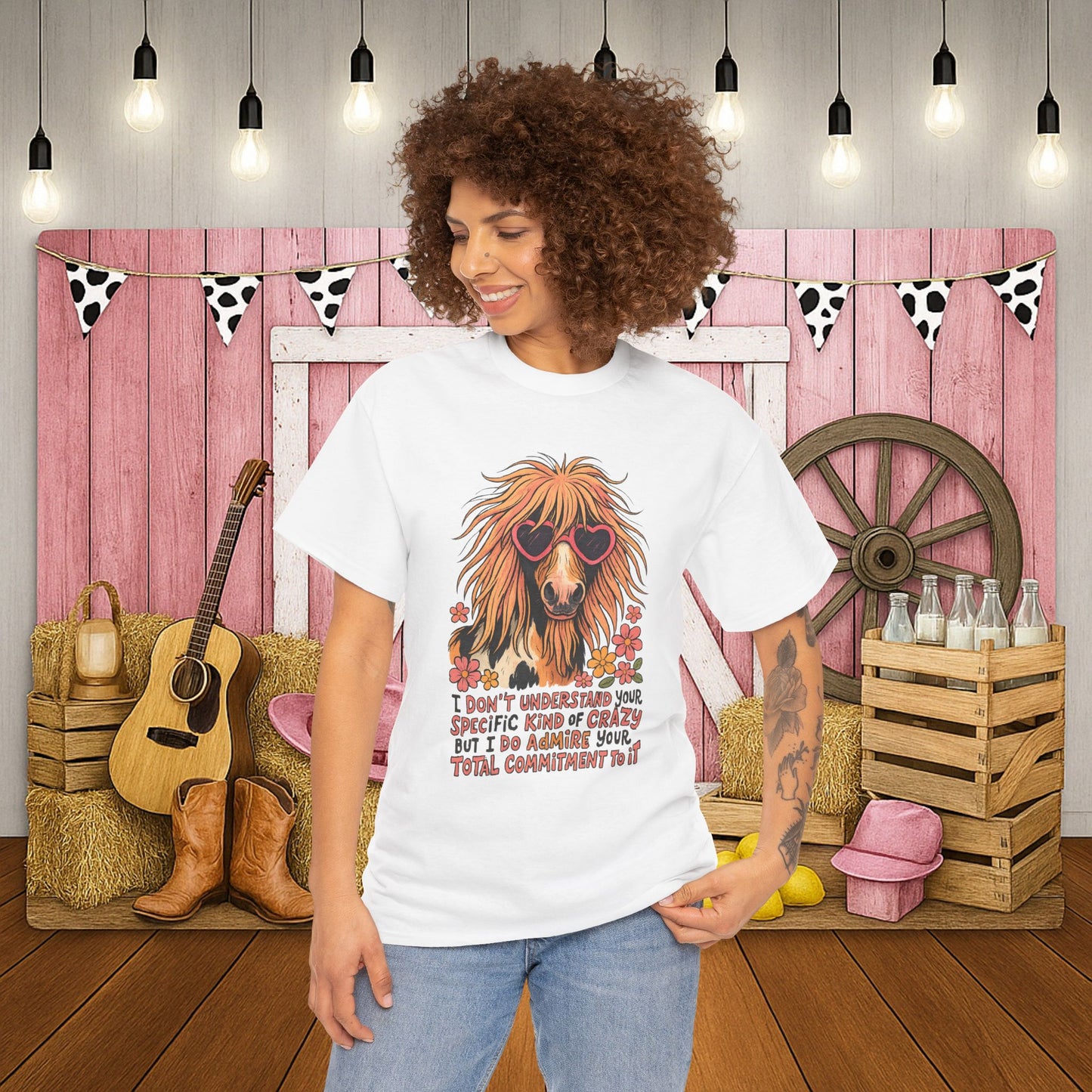 Cotton Tee - PrairieSpirits Designer Collection, Specific Kinda Crazy Print