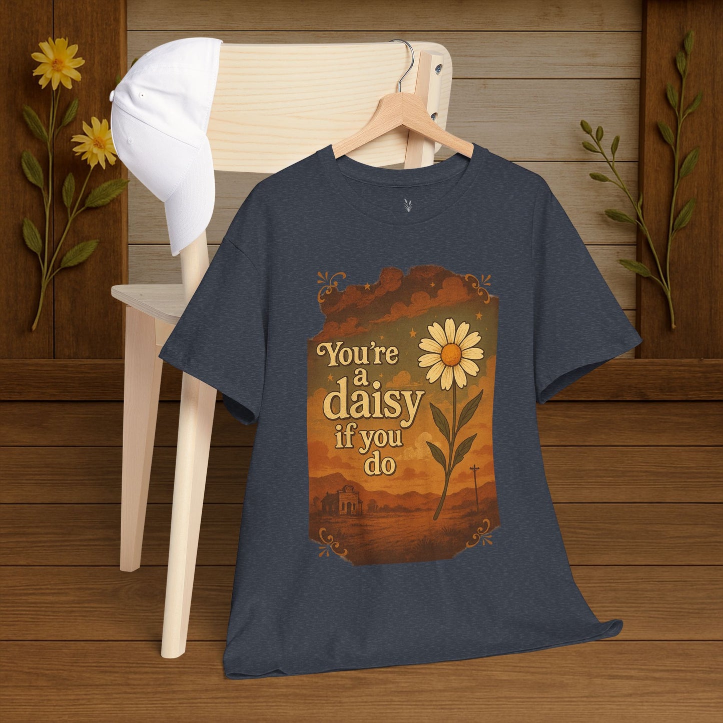 Vintage Daisy Unisex Tee - PrairieSpirits Designers Collection