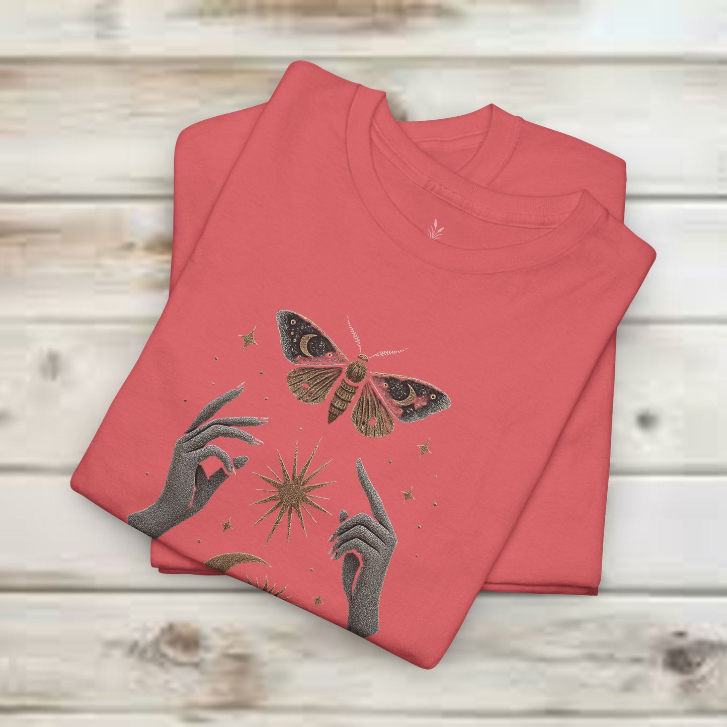 Boho Tee - Mystic Offering: Lunar Wisdom & Divine Flow Design