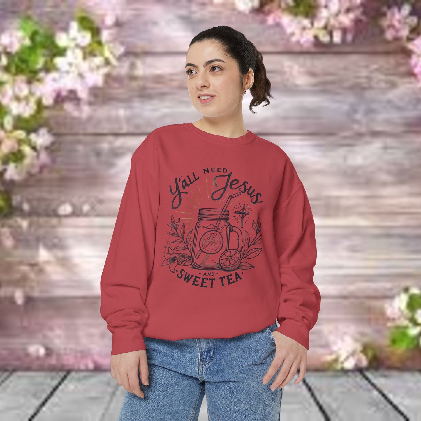 Designer Garment-Dyed Sweatshirt - PrairieSpirits Collection