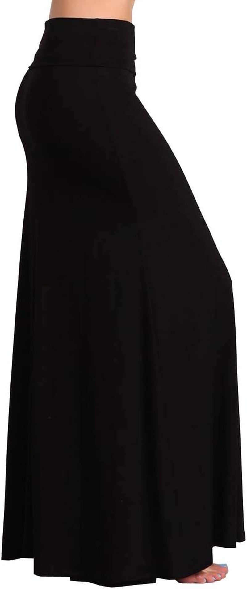 Womens Casual Tie Dye Solid Boho Hippie Long Maxi Skirt W Lace Detail S-3XL