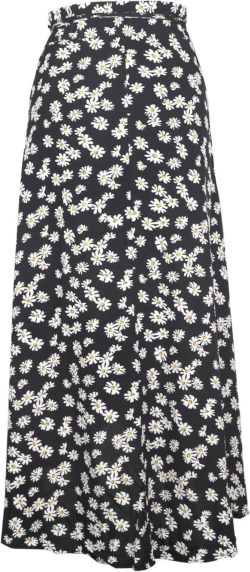 Womens Boho Floral Tie up Waist Summer Beach Wrap Cover up Maxi Skirt