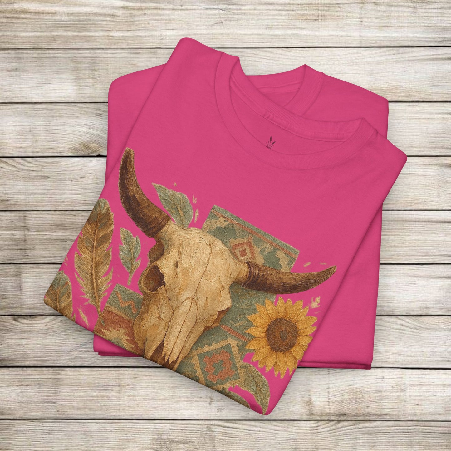Boho Floral Tee - Unisex Heavy Cotton