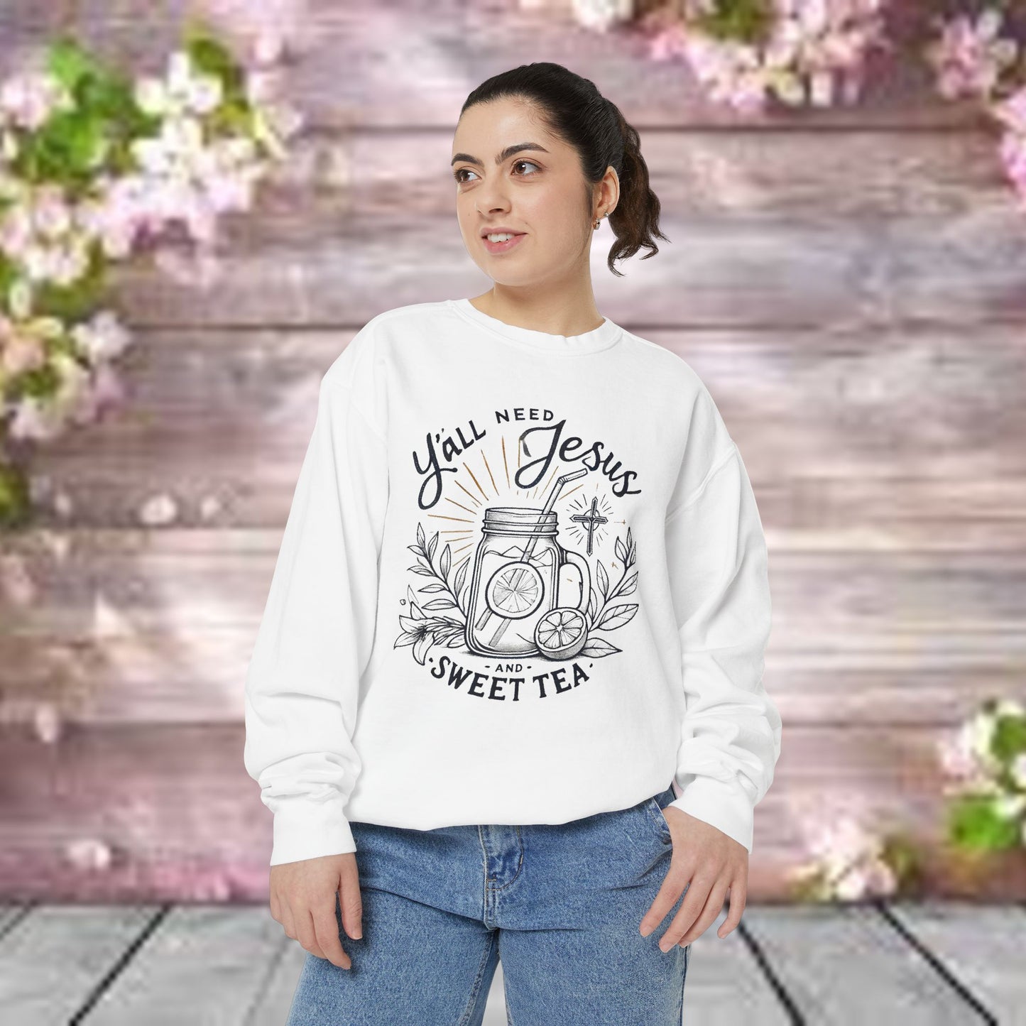 Designer Garment-Dyed Sweatshirt - PrairieSpirits Collection