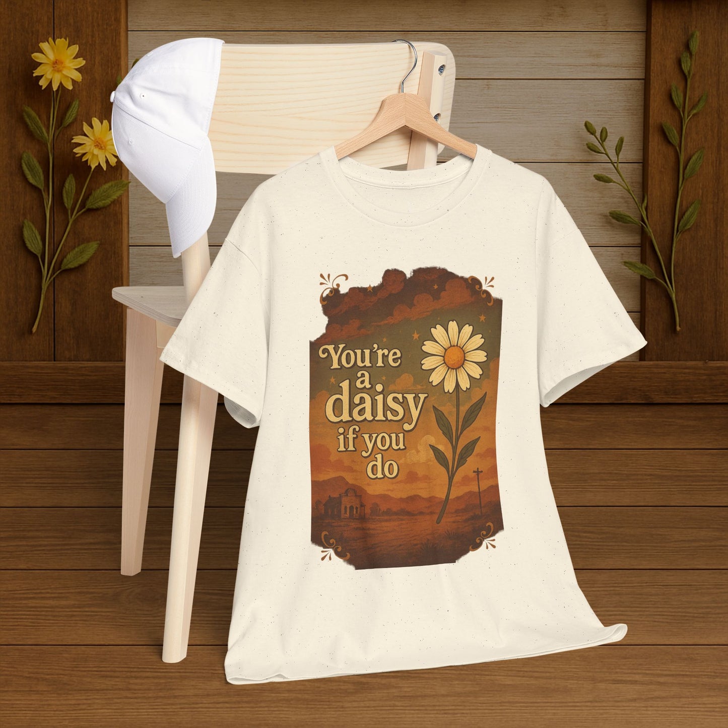 Vintage Daisy Unisex Tee - PrairieSpirits Designers Collection