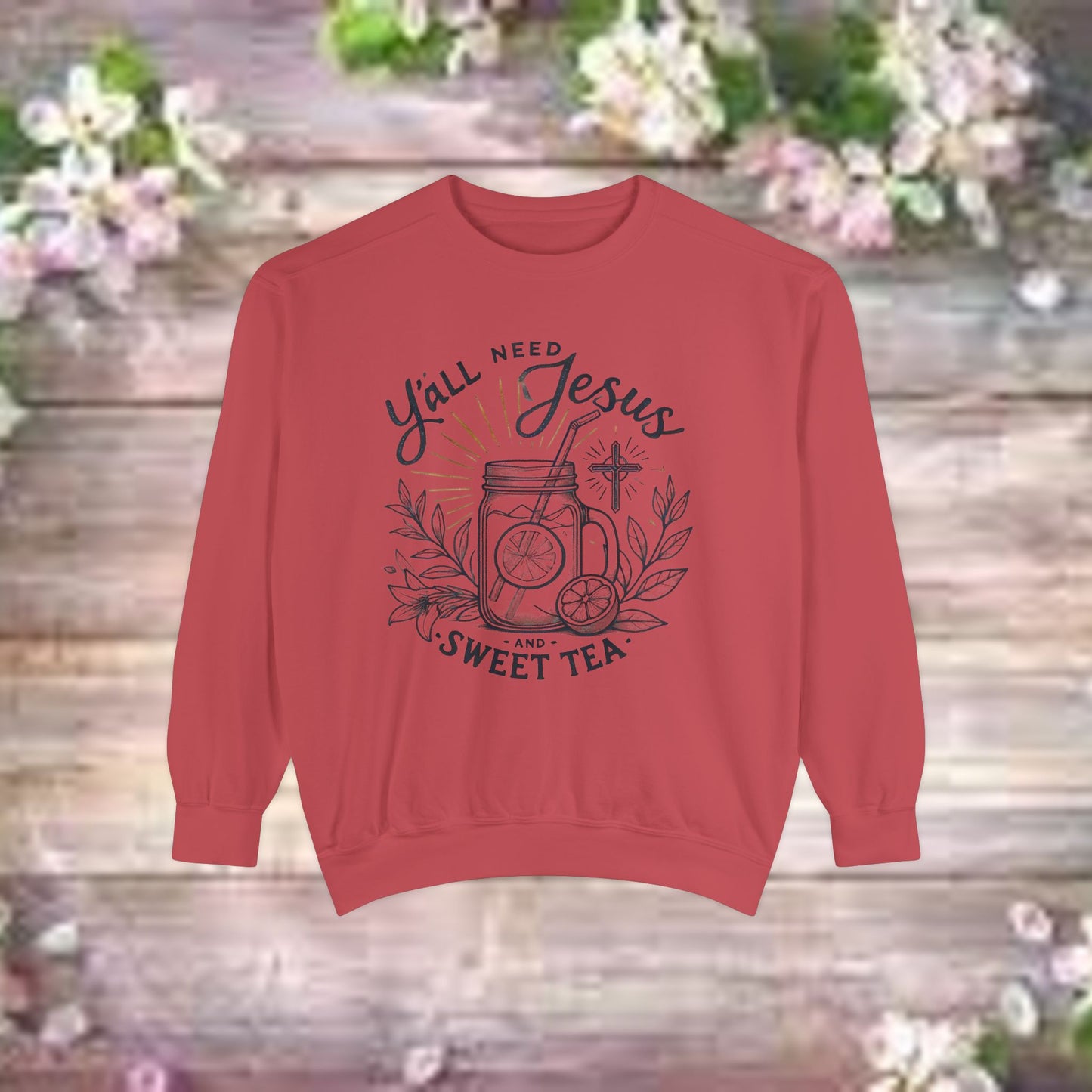 Designer Garment-Dyed Sweatshirt - PrairieSpirits Collection