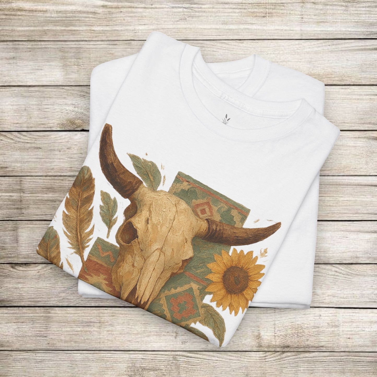 Boho Floral Tee - Unisex Heavy Cotton
