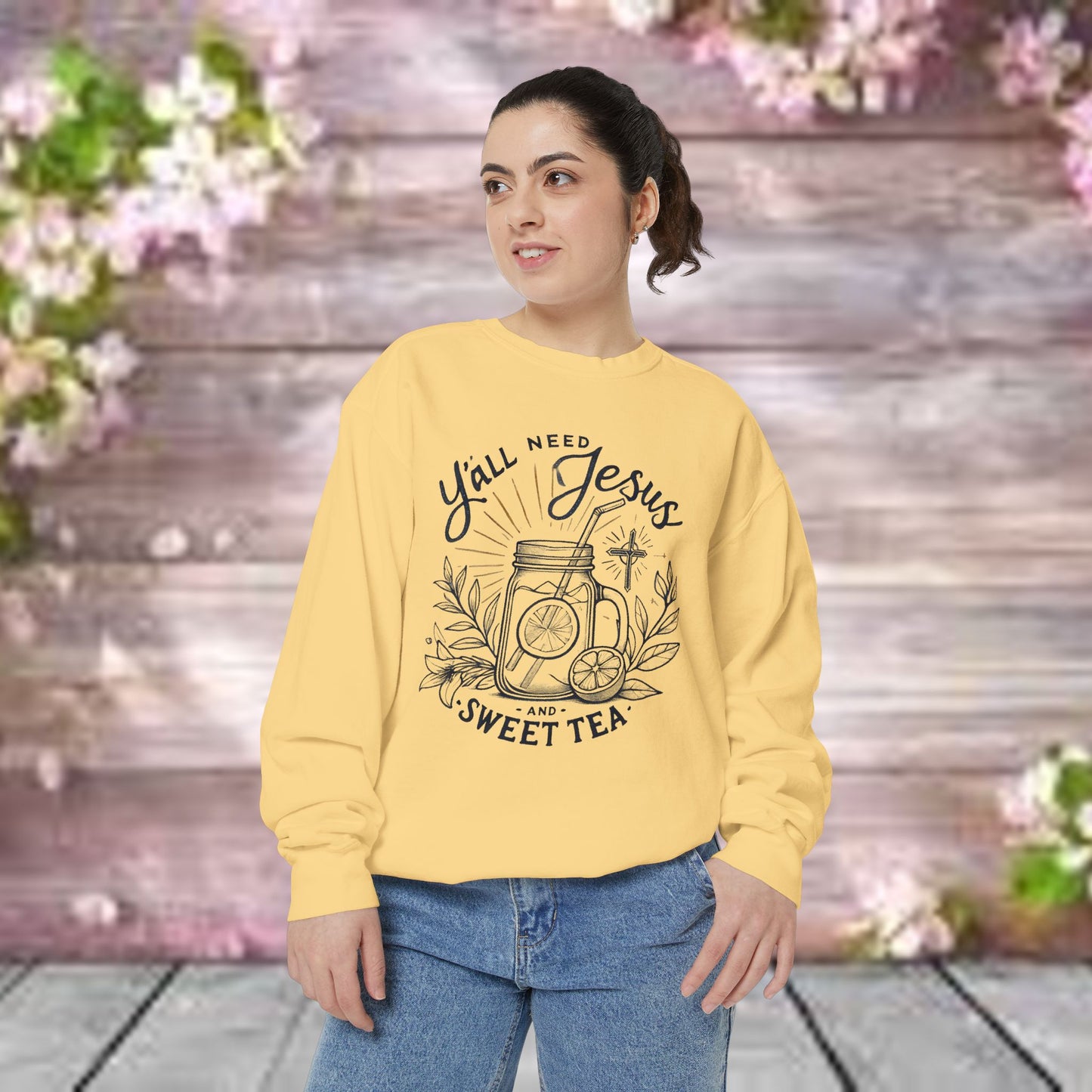 Designer Garment-Dyed Sweatshirt - PrairieSpirits Collection