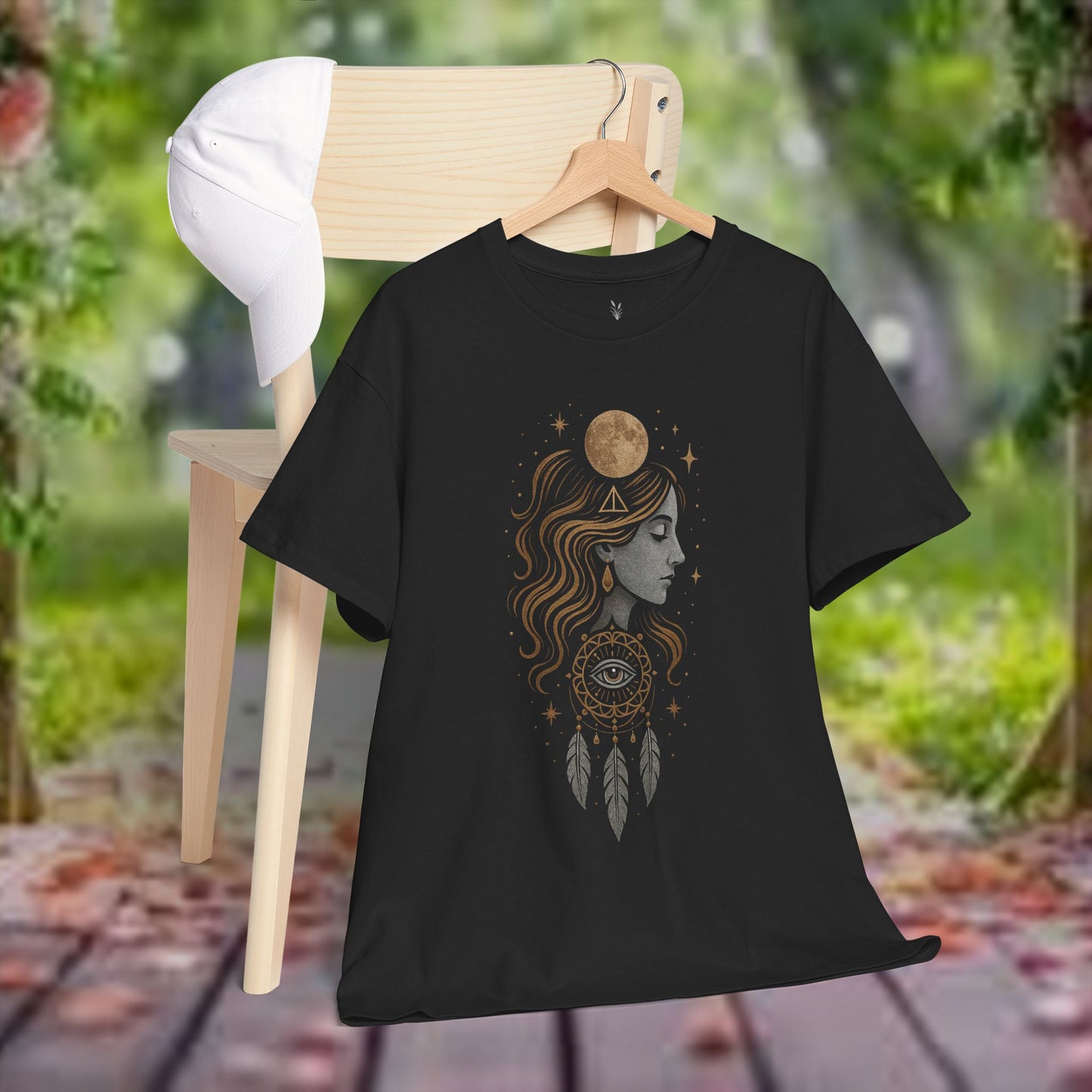 Boho Tee - Lunar Seer, Guardian of the Dream Realms Design