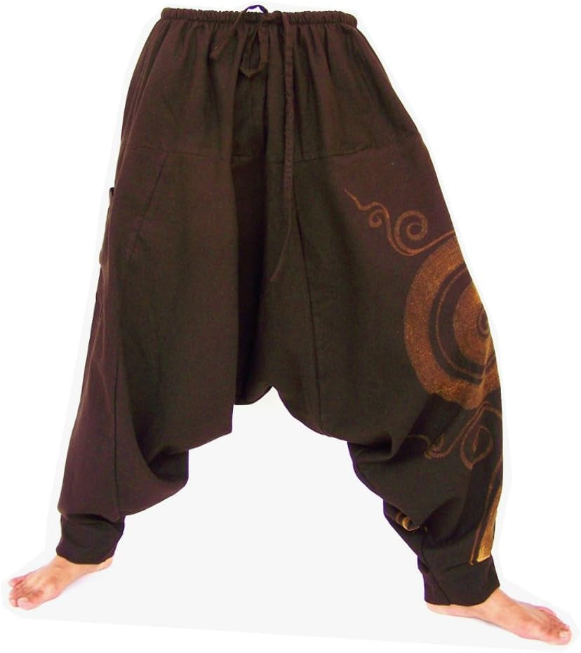 , Yoga Harem Lounge Baggy Pants Women Men, Aladdin Boho Trousers, One Size