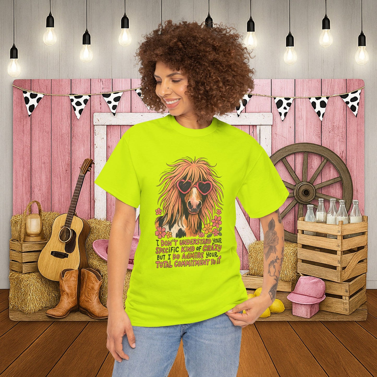 Cotton Tee - PrairieSpirits Designer Collection, Specific Kinda Crazy Print