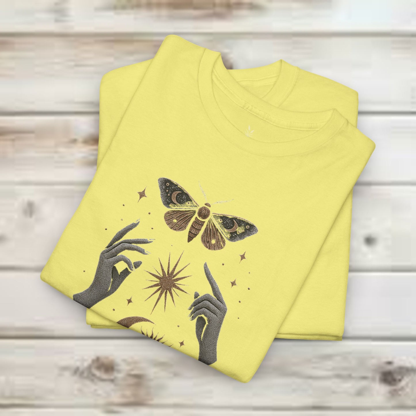 Boho Tee - Mystic Offering: Lunar Wisdom & Divine Flow Design