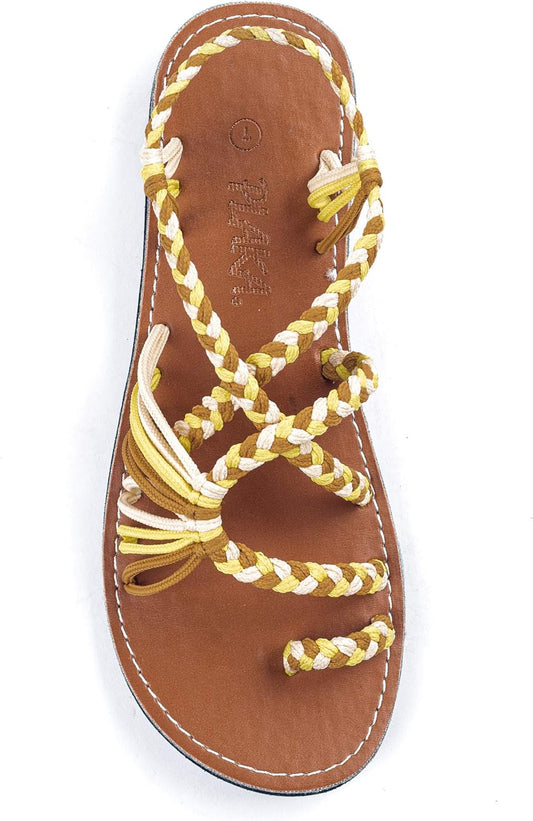 Flat Sandals for Women Palm Leaf