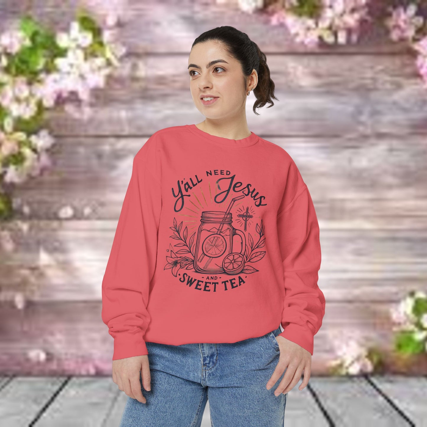 Designer Garment-Dyed Sweatshirt - PrairieSpirits Collection