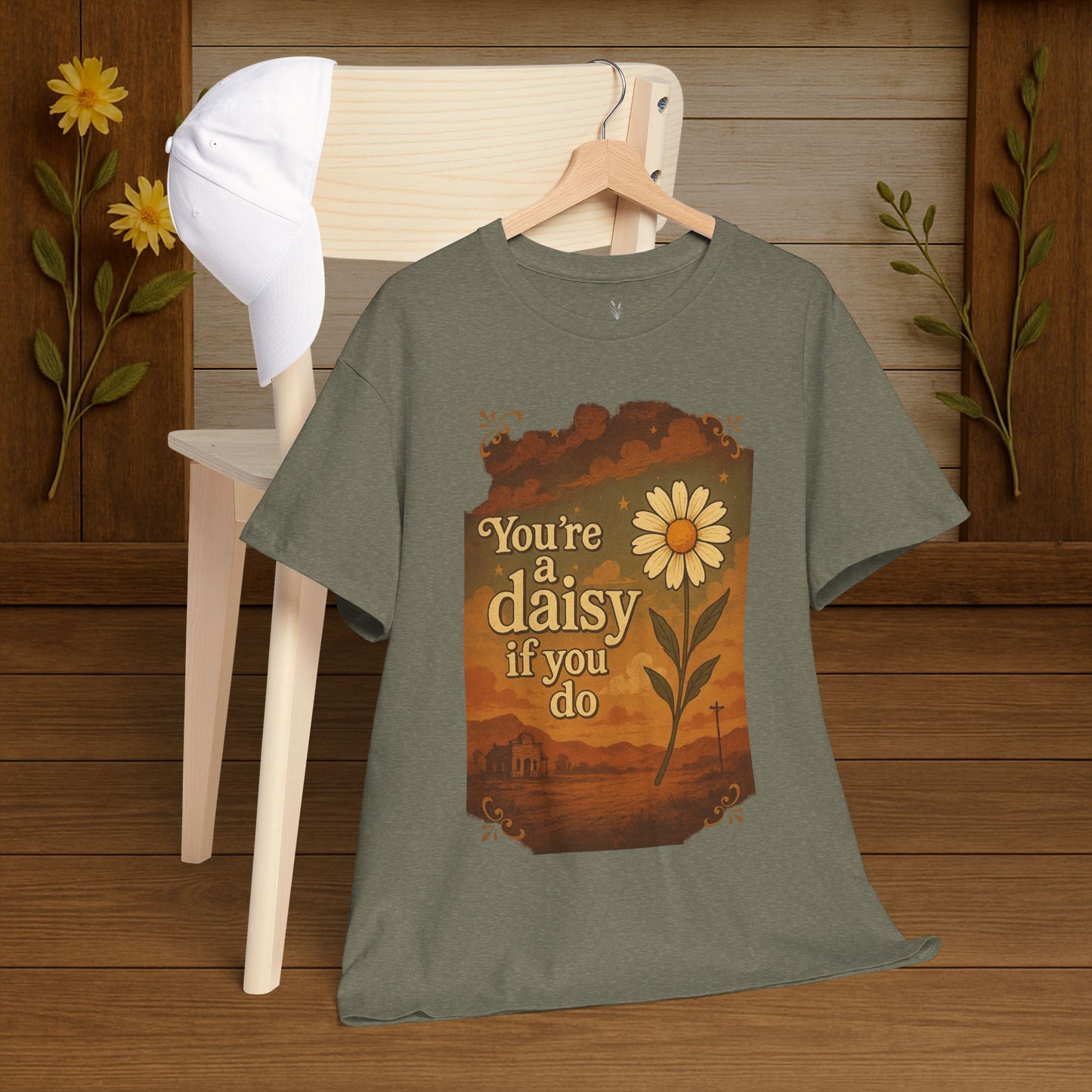 Vintage Daisy Unisex Tee - PrairieSpirits Designers Collection