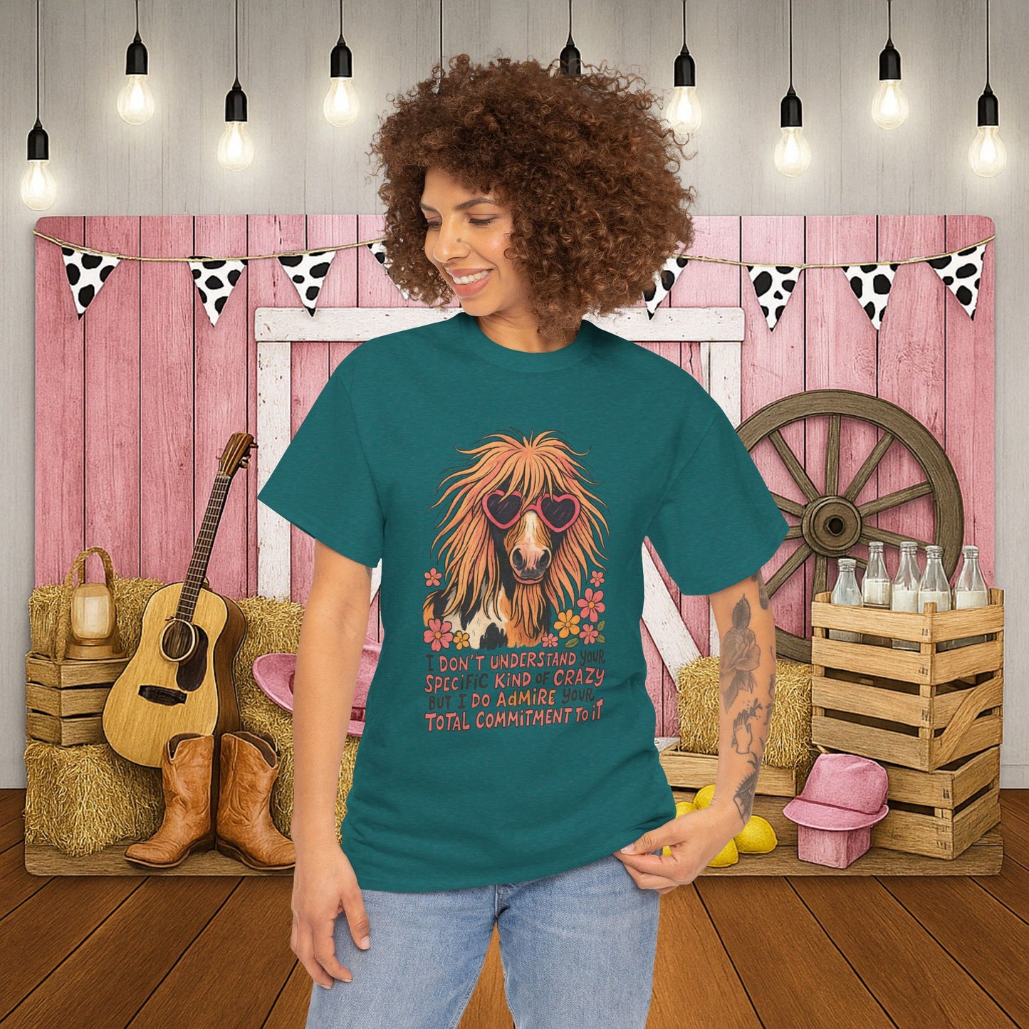 Cotton Tee - PrairieSpirits Designer Collection, Specific Kinda Crazy Print