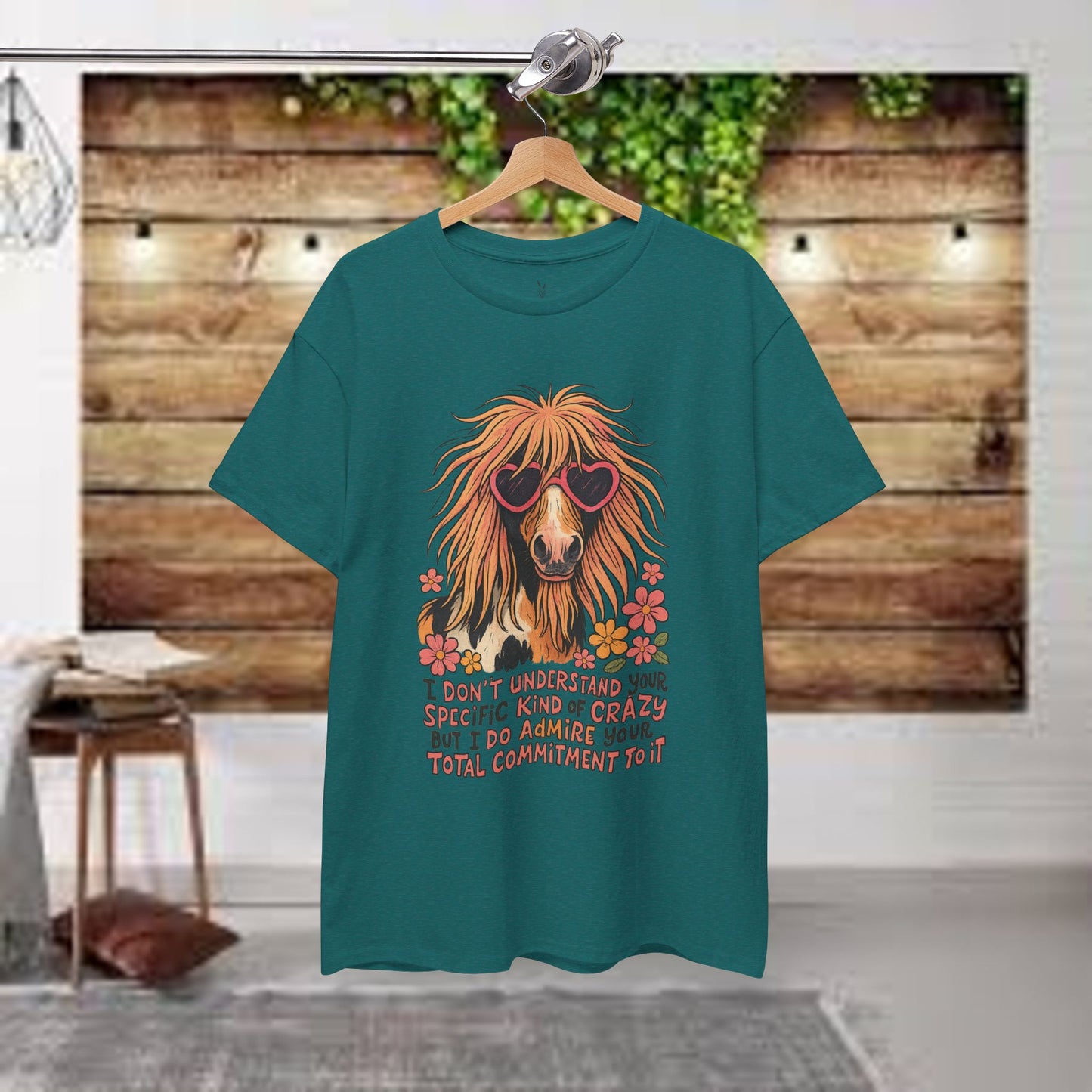 Cotton Tee - PrairieSpirits Designer Collection, Specific Kinda Crazy Print