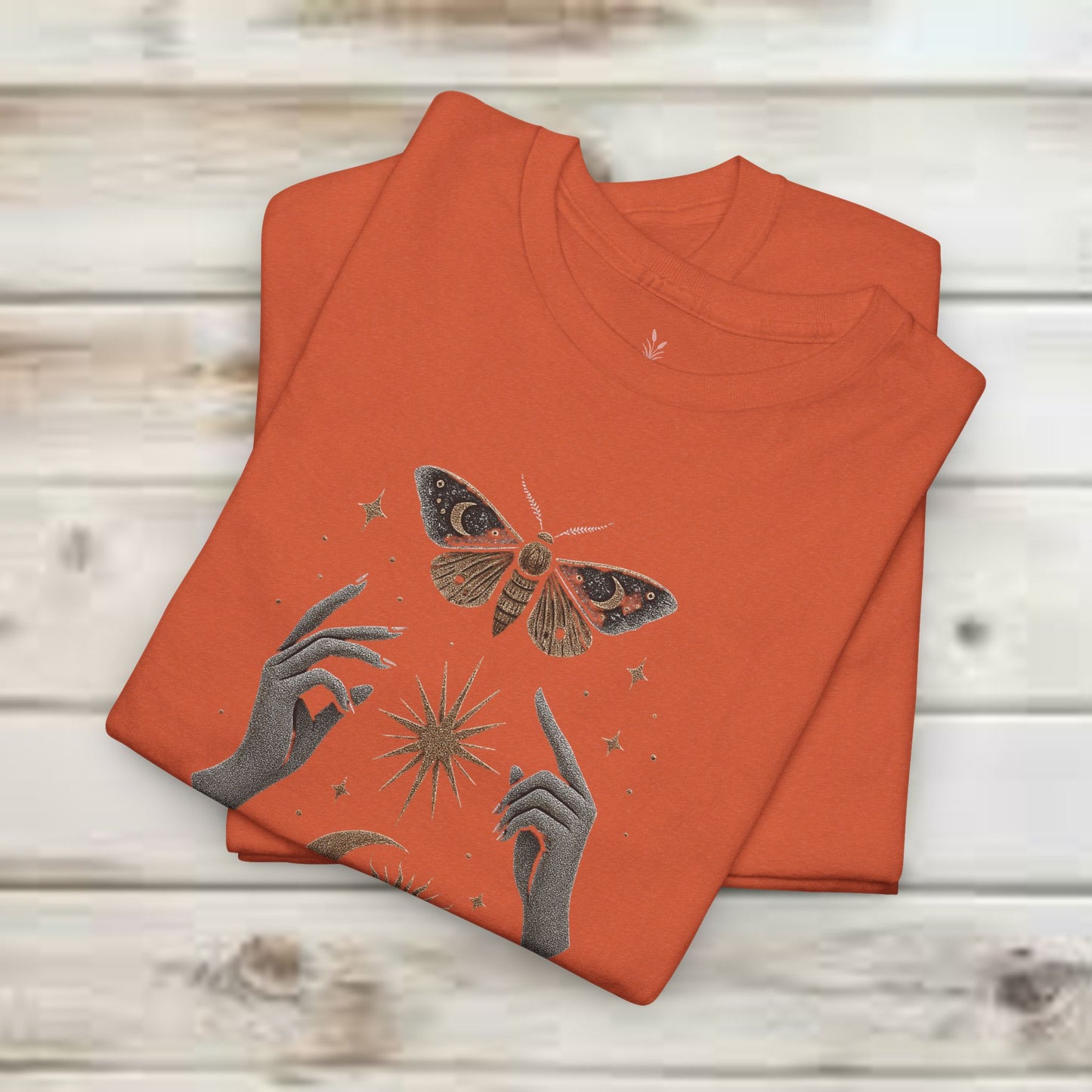 Boho Tee - Mystic Offering: Lunar Wisdom & Divine Flow Design