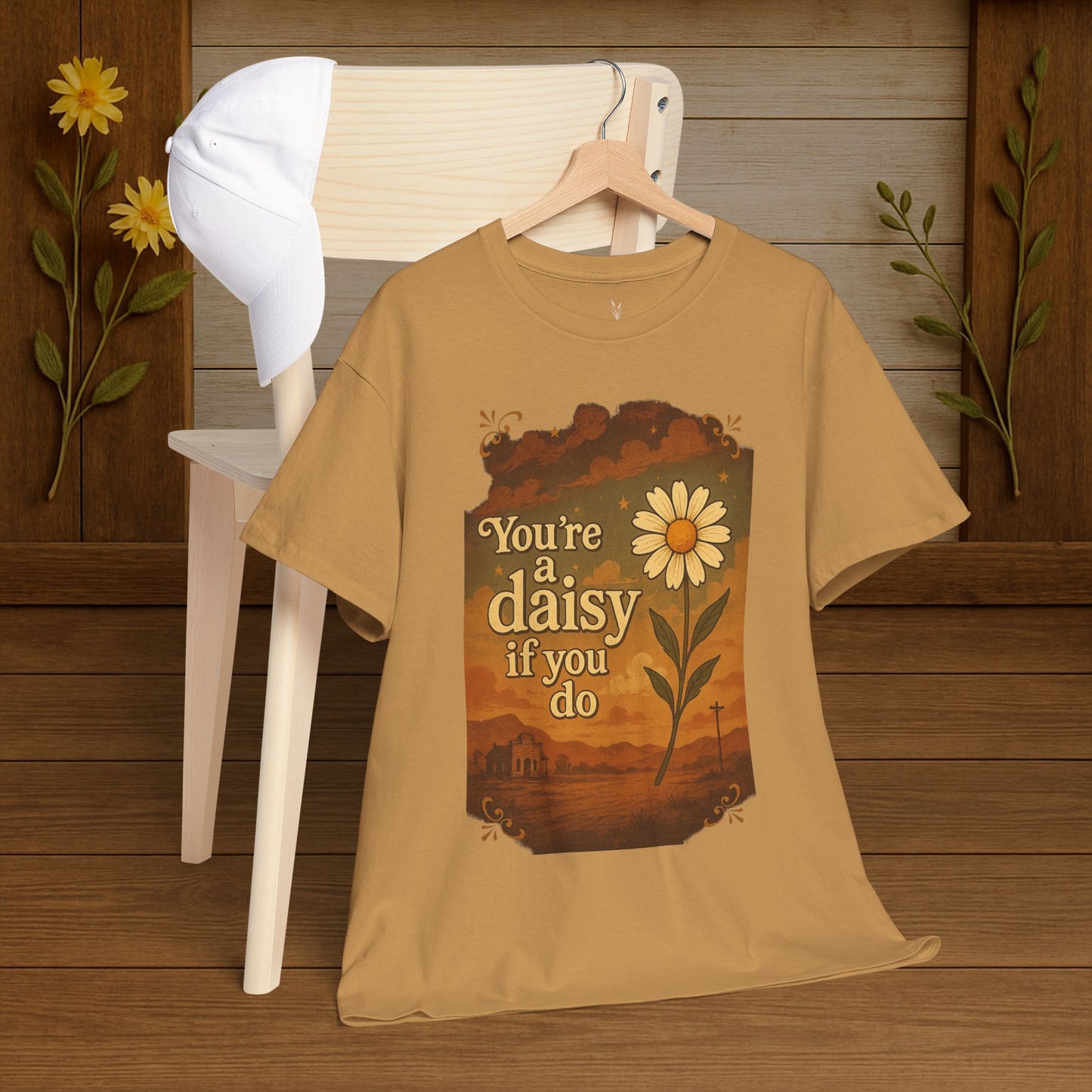 Vintage Daisy Unisex Tee - PrairieSpirits Designers Collection
